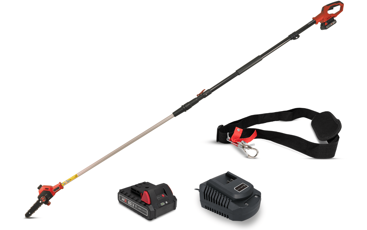 Set: Akku-Hochentaster, 20V inklusive Akku und Ladegerät